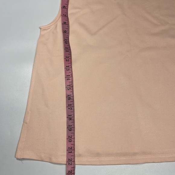 Anthropologie Eri + Ali Light Pink Scalloped Neckline Tank Top Size S - Picture 5 of 6
